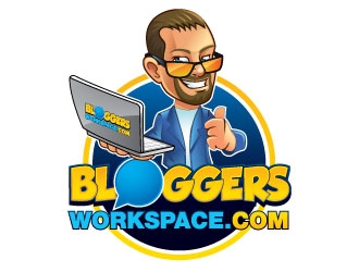 BloggersWorkSpace.com logo design by invento