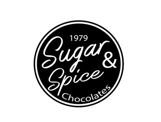 Sugar & Spice Chocolates  logo design by bougalla005