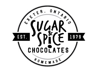 Sugar & Spice Chocolates  logo design by Conception