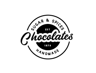 Sugar & Spice Chocolates  logo design by fajarriza12