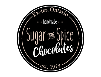 Sugar & Spice Chocolates  logo design by lestatic22