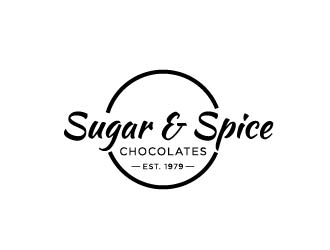 Sugar & Spice Chocolates  logo design by my!dea