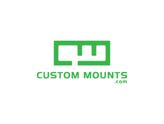 Custom Mounts logo design by hwkomp