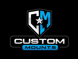 Custom Mounts logo design by REDCROW