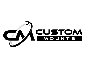 Custom Mounts logo design by REDCROW