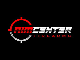Aim Center Firearms logo design by pencilhand