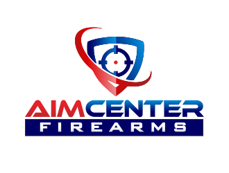 Aim Center Firearms logo design by YONK