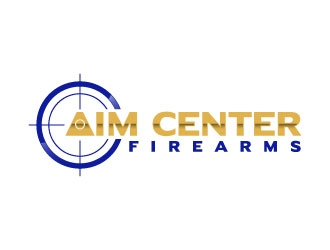 Aim Center Firearms logo design by daywalker