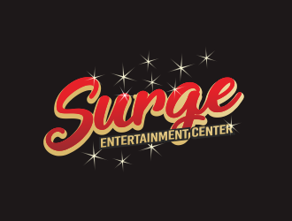 Surge Entertainment Center  logo design by YONK