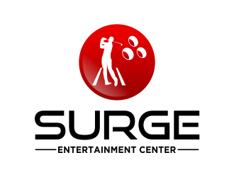 Surge Entertainment Center  logo design by done