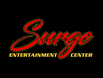 Surge Entertainment Center  logo design by akhi