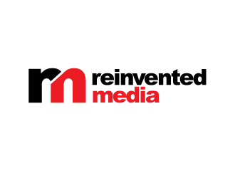 reinvented media logo design by PRN123
