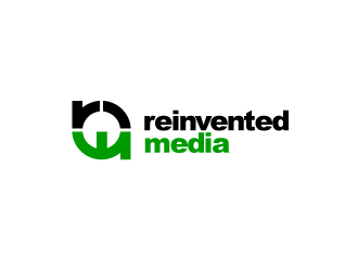 reinvented media logo design by PRN123