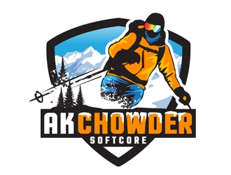 AK Chowder Softcore logo design by DreamLogoDesign