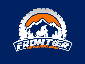 frontier motoventures logo design by justin_ezra