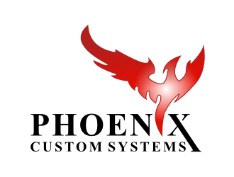 phoenix custom systems logo design by tejo
