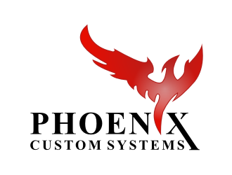 phoenix custom systems logo design by tejo