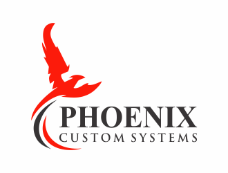 phoenix custom systems logo design by santrie