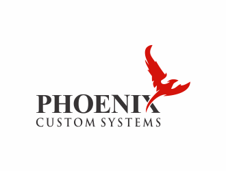 phoenix custom systems logo design by santrie