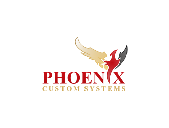 phoenix custom systems logo design by Rizqy