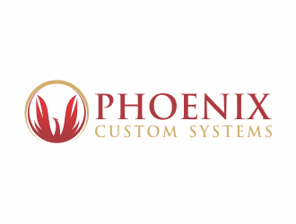 phoenix custom systems logo design by iltizam