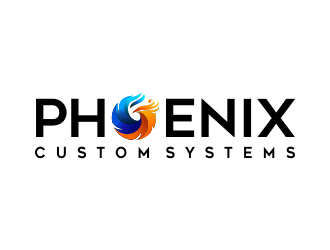 phoenix custom systems logo design by AisRafa
