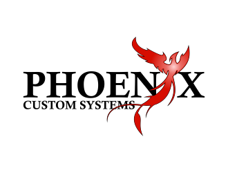 phoenix custom systems logo design by Kruger