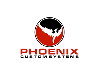 phoenix custom systems logo design by johana