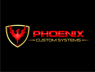 phoenix custom systems logo design by haze