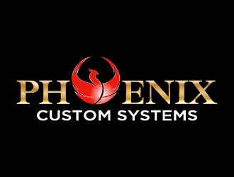 phoenix custom systems logo design by Hansiiip