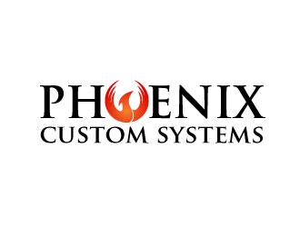 phoenix custom systems logo design by zamzam