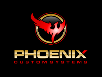 phoenix custom systems logo design by evdesign