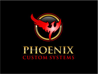 phoenix custom systems logo design by evdesign
