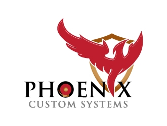phoenix custom systems logo design by twomindz