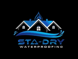Sta-Dry Waterproofing logo design by Shabbir