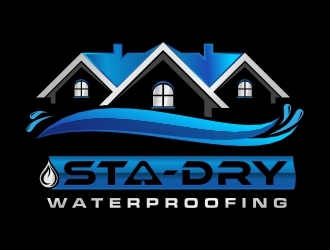 Sta-Dry Waterproofing logo design by Shabbir