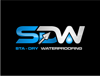 Sta-Dry Waterproofing logo design by evdesign