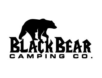 Black Bear Camping Co. logo design by ElonStark
