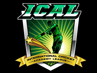 International Cricket Academy League logo design by Suvendu