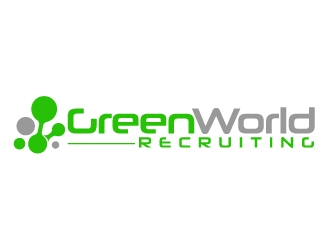 Green World Recruiting logo design by ElonStark