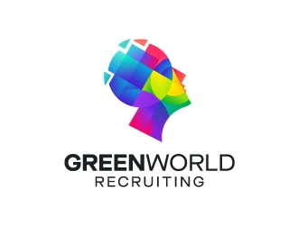 Green World Recruiting logo design by nehel