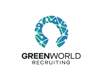 Green World Recruiting logo design by nehel