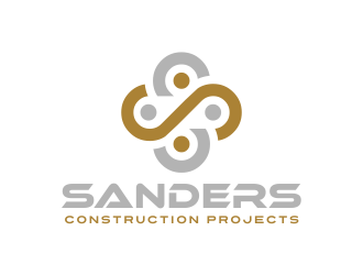 Sanders Construction Projects logo design by AisRafa