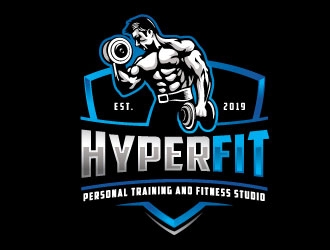 HyperFit logo design by Conception