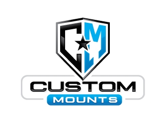Custom Mounts logo design by REDCROW