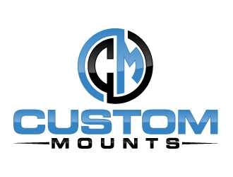 Custom Mounts logo design by ElonStark
