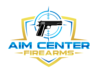 Aim Center Firearms logo design by haze