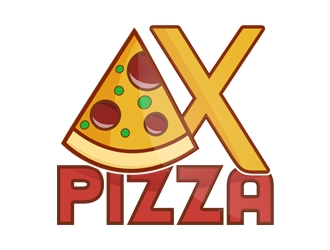AX PIZZA Logo Design