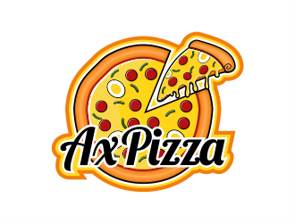 AX PIZZA logo design by evdesign