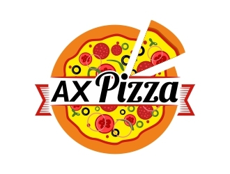AX PIZZA logo design by ruki